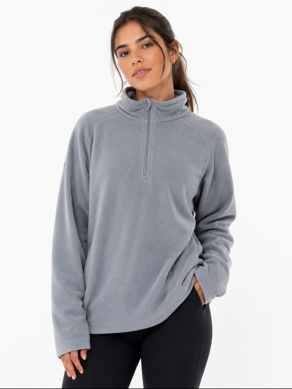 Columbia Women’s Glacial Fleece III 1/4 Zip Pullover Gray Size Medium